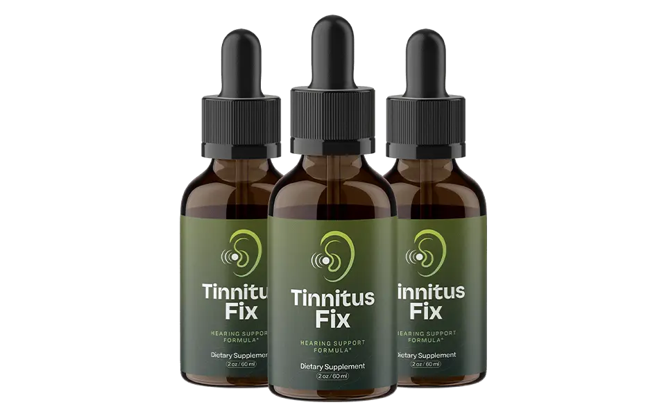 Tinnitus Fix 3 bottle package for daily hearing wellness support